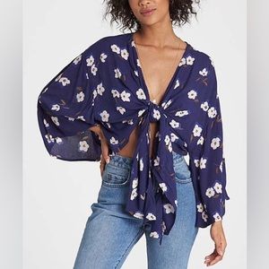 Billabong Tie Front Blouse
